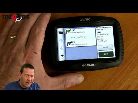 Routes in de Garmin Zumo importeren op basis van de track