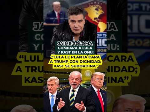 Jaime Coloma: Lula enfrenta a Trump con dignidad; Kast se subordina en la ONU