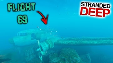 Finding a Crashed Airplane in Stranded Deep Custom Island