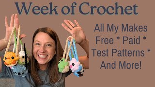 Week of Crochet Makes - Free Paid & Test Patterns - New Freebie? - Large Ice Cream Cow