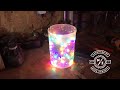 Woodturning - a festive light show in resin