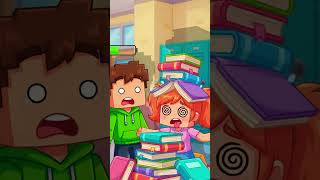 Minecraft School Bag Challenge 🎒📚 #shorts