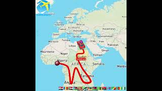 Driving From Nigeria To Japan #explore #adventureexploring #adventure #map #geographythroughmaps