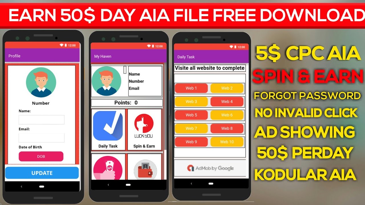 Kodular earning app aia file🔥aia file kodular🔥THE NETiN