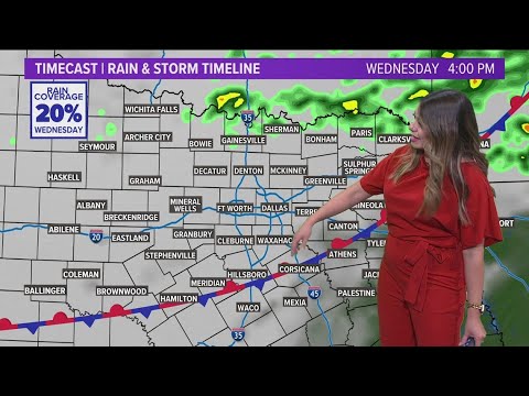 DFW Weather: Latest timeline of this week's rain, slight severe weather ...