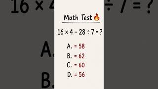 Math test solve karo.. comment below👇#shorts #maths #shortsfeed #mathematics