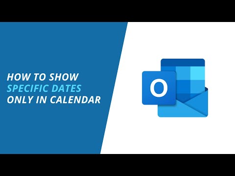 Outlook Calendar Date Navigator | See only SPECIFIC DATES | How to