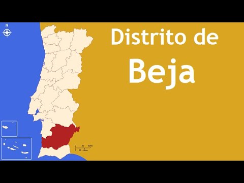 Distrito de Beja - os 14 Concelhos