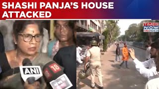 Stone Pelting At Bengal Minister’s House In Kolkata; Clashes Erupt Between TMC & BJP Supporters