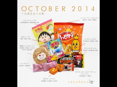 Skoshbox October '14 | Scarlet Snacks 32 - YouTube