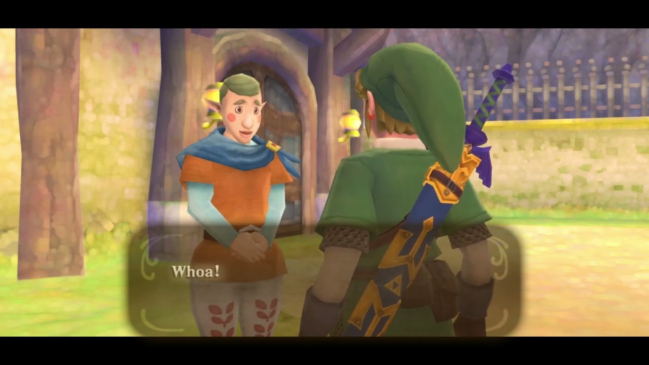 Skyward Sword - Part 36 - Shooting A Cannon Ball At An Island To Break It Apart To Reveal A Temple