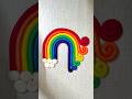 Beautiful Clay Rainbow 🌈#diy #art #craft #short #shortvideo