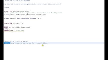 What happens there is an exception thrown before finally block