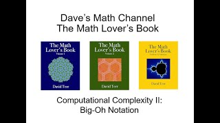 The Math Lover's Book, Computational Complexity II: Big Oh Notation