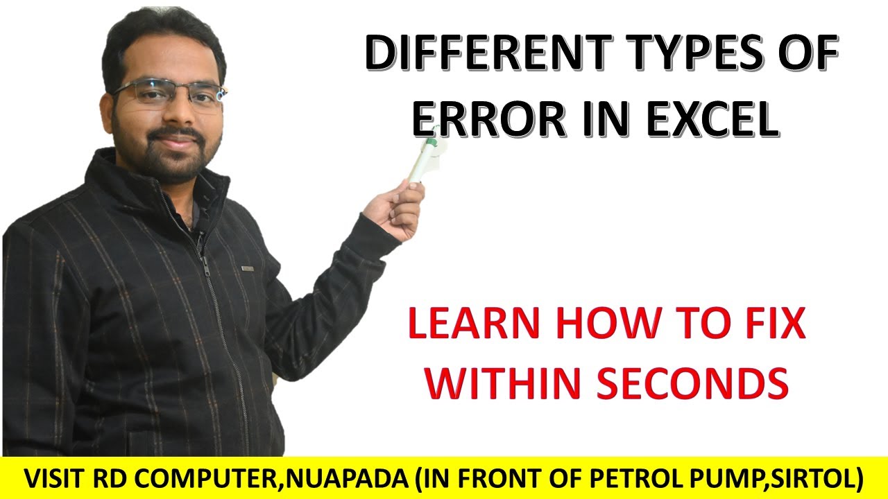 How To Fix Different Type Of Errors In Excel-2023 | Formula, Function & Data Entry Errors In Excel