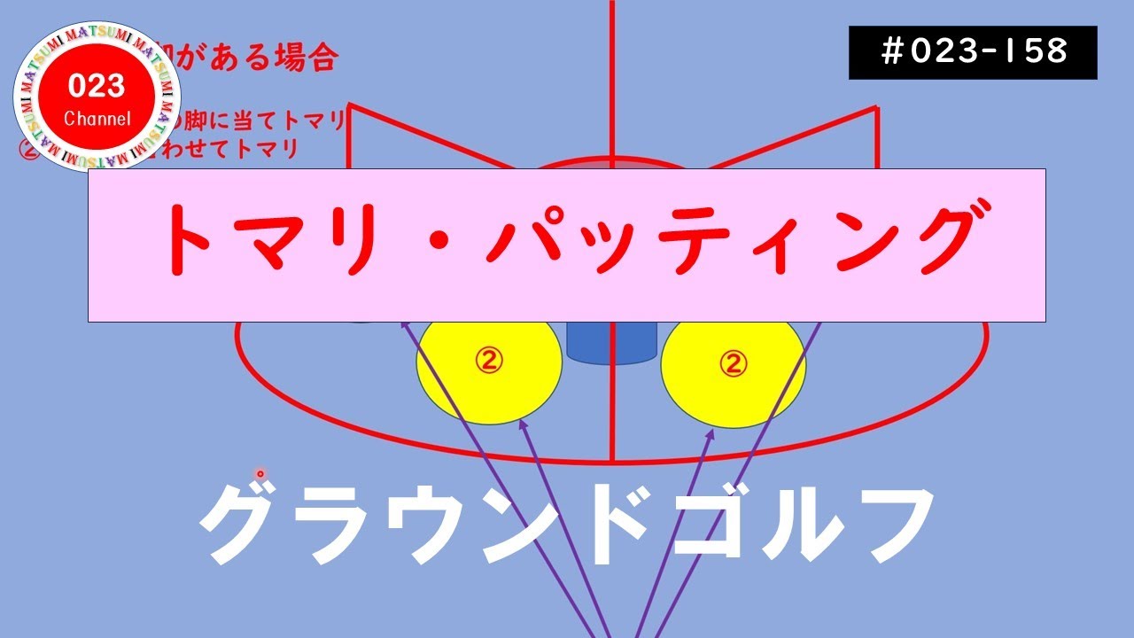 【グラウンドゴルフ】（#023-158）　「トマリ・パッティング」