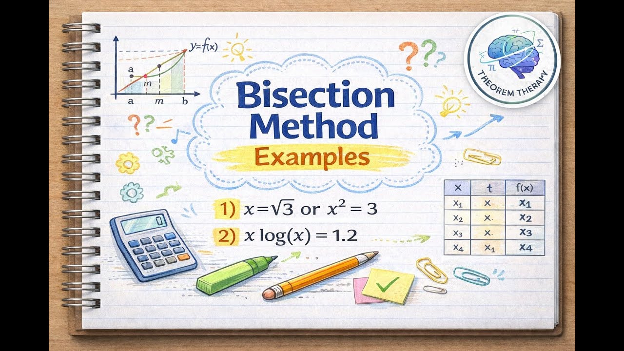 Bisection Iterative Method Example Problems! #bisectionmethod @Theorem ...