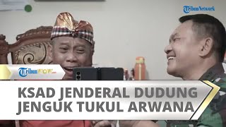 Momen Haru KSAD Jenderal Dudung Abdurachman Jenguk Tukul Arwana Sahabat Lamanya, Banjir Doa Warganet