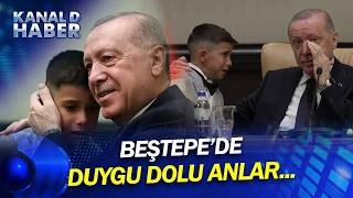 Beştepe'de Duygusal Anlar! Cumhurbaşkanı Erdoğan Beştepe'de Çocukları Kabul Etti