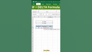 IF + DELTA Formula In Excel
