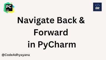 navigate back and forward in pycharm