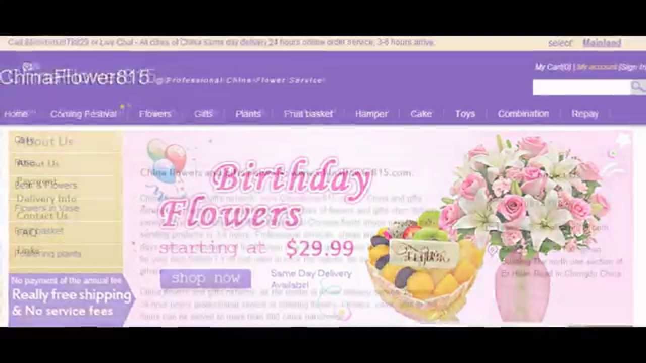 how to send flower to Shanghai China YouTube