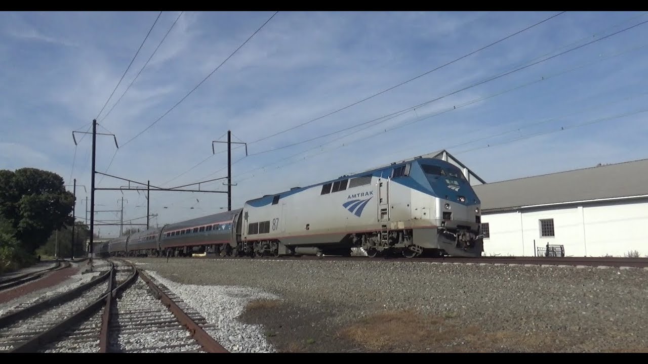 Amtrak's Pennsylvanians Pass Paradise, PA With Private Cars