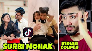 Surbi Rathore Mohak Narang Romantic Tiktok Reaction Surbi Mohak New Reels