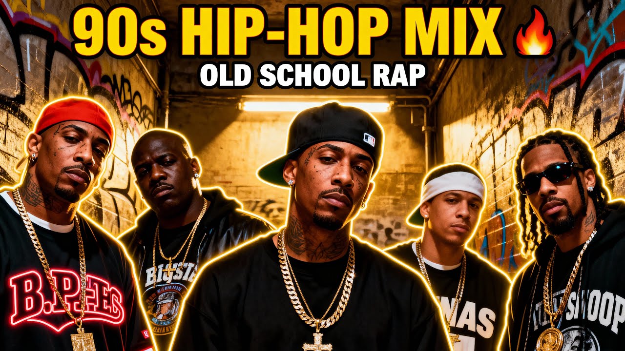 Legendary 90s Hip-Hop Mix 🔥 Old School Rap Icons – 2Pac, Biggie