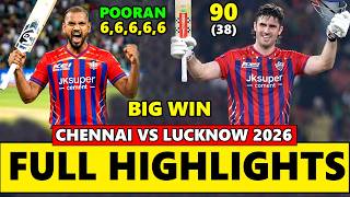 Lucknow Super Giants vs Chennai Super Kings ipl Match 59 Full Highlights 2026