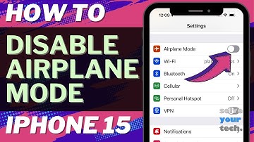 How to Disable Airplane Mode on iPhone 15