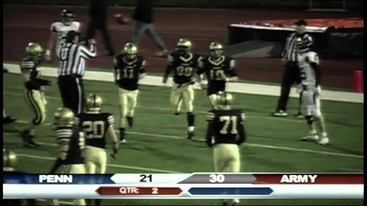 Army Athletics 10/28/11 Sprint Football vs. Penn Recap YouTube