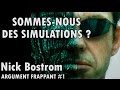 Sommesnous des simulations  largument de la simulation de nick bostrom  argument frappant 1