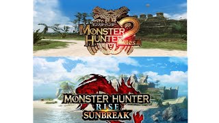 Monster Hunter - Jungle area comparison (MH2dos - MHRise:Sunbreak)