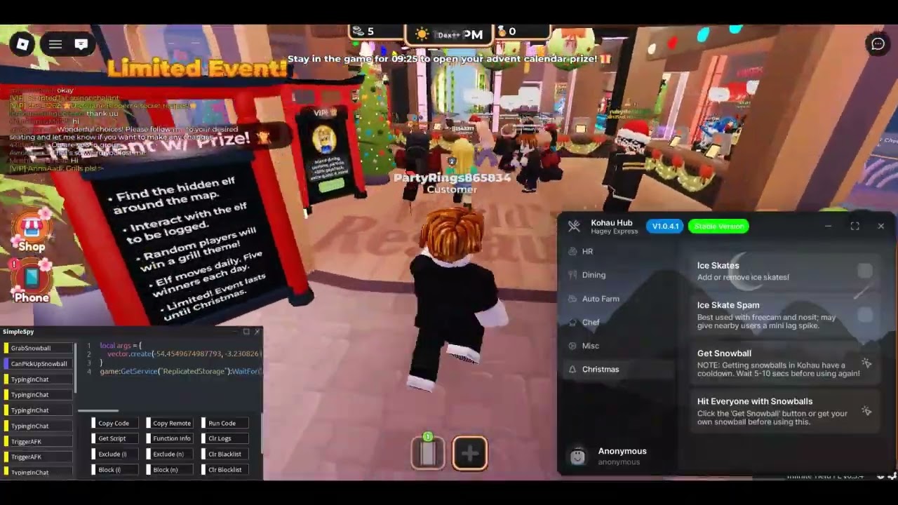 LAGGING & ANNOYING CHEFS | Ordering At Lanes | Chaos In Kohau -   Christmas Special!