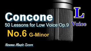 Concone, 50 Lessons for Low Voice Op.9 No.6