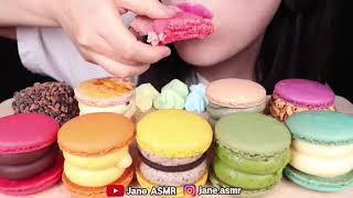 Bites Only Asmr Macaron Party Fatcaron, Rainbow Meringue Cookies Jane Asmr