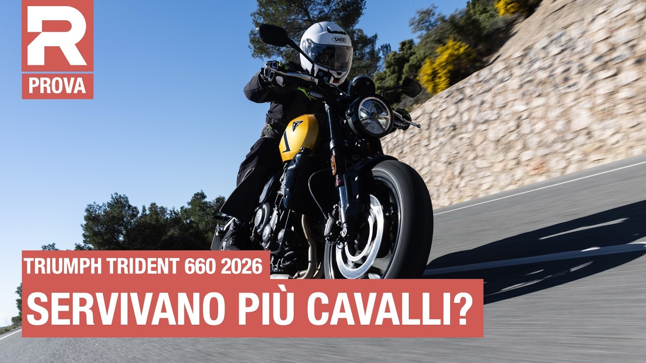 Triumph Trident 660 2026 - prova - in sella alla Roadster inglese da 95 cavalli.