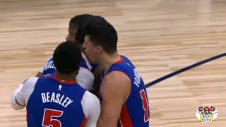 Fight between Pistons and Timberwolves, 5 players 2 coaches ejected! #nba #nbahiglights