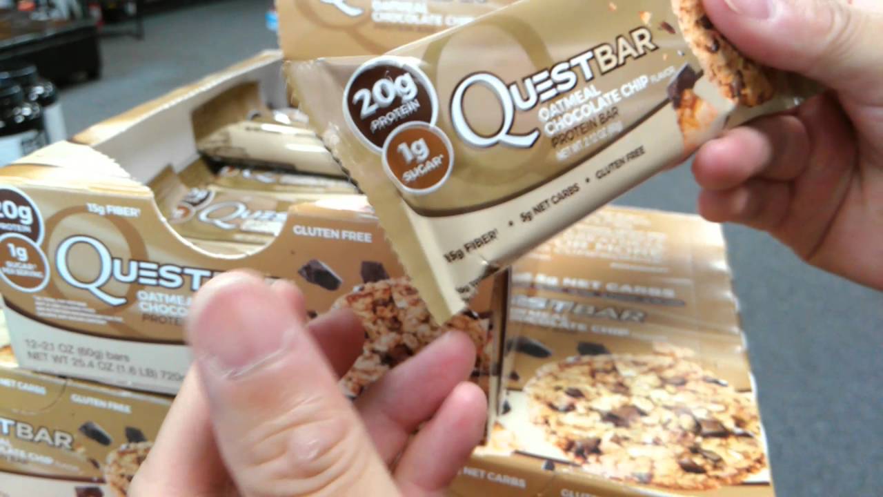 Quest Bar Oatmeal Chocolate Chip Review So Good YouTube
