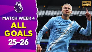 EPL 25/26: Matchweek 4 – All Goals