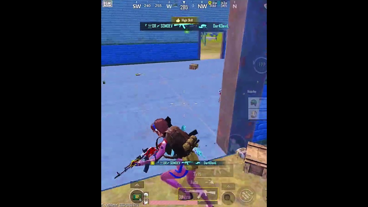 1vs3 clutch in pubg mobile