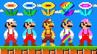 Evolution Of Mario but All Flower in Super Mario Bros. (1985 - 2023)
