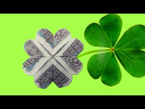 Video Cách Gấp_Xếp Cỏ 4 Lá Bằng Tiền. How to Fold a 4 Leaf... - youtube
