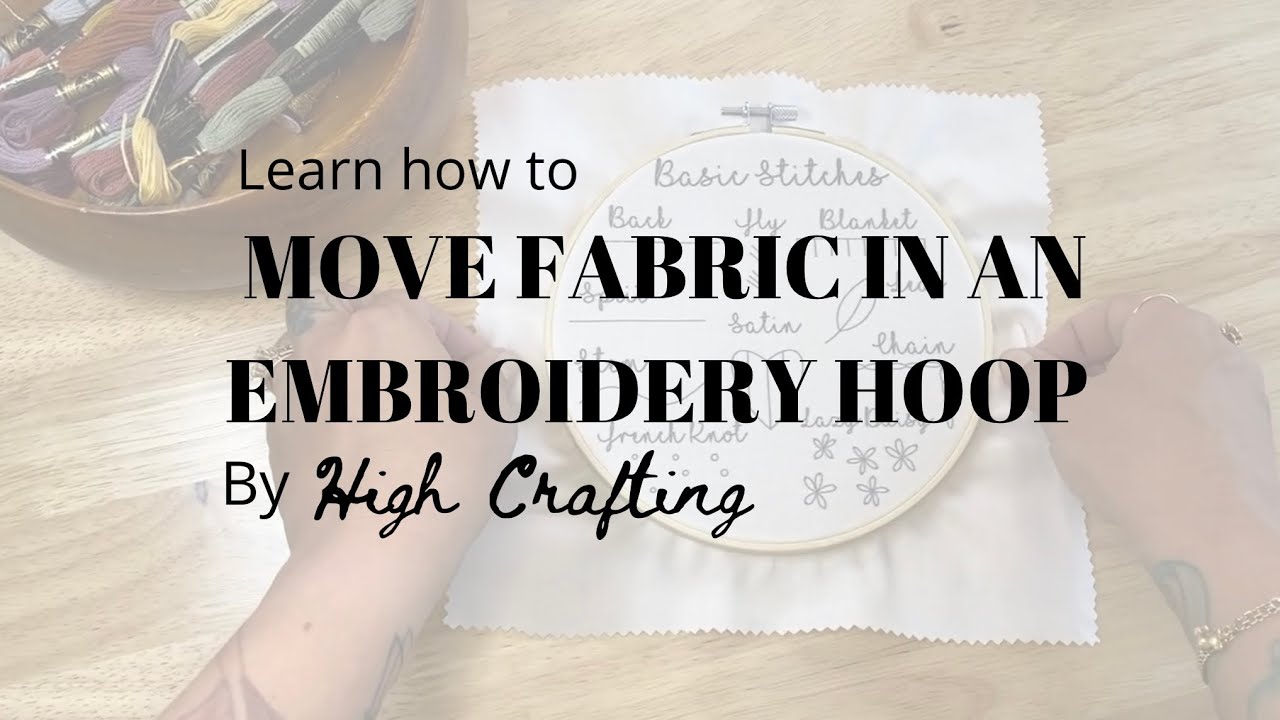 How To Hoop Up Stabiliser For Machine Embroidery The Right Way! 