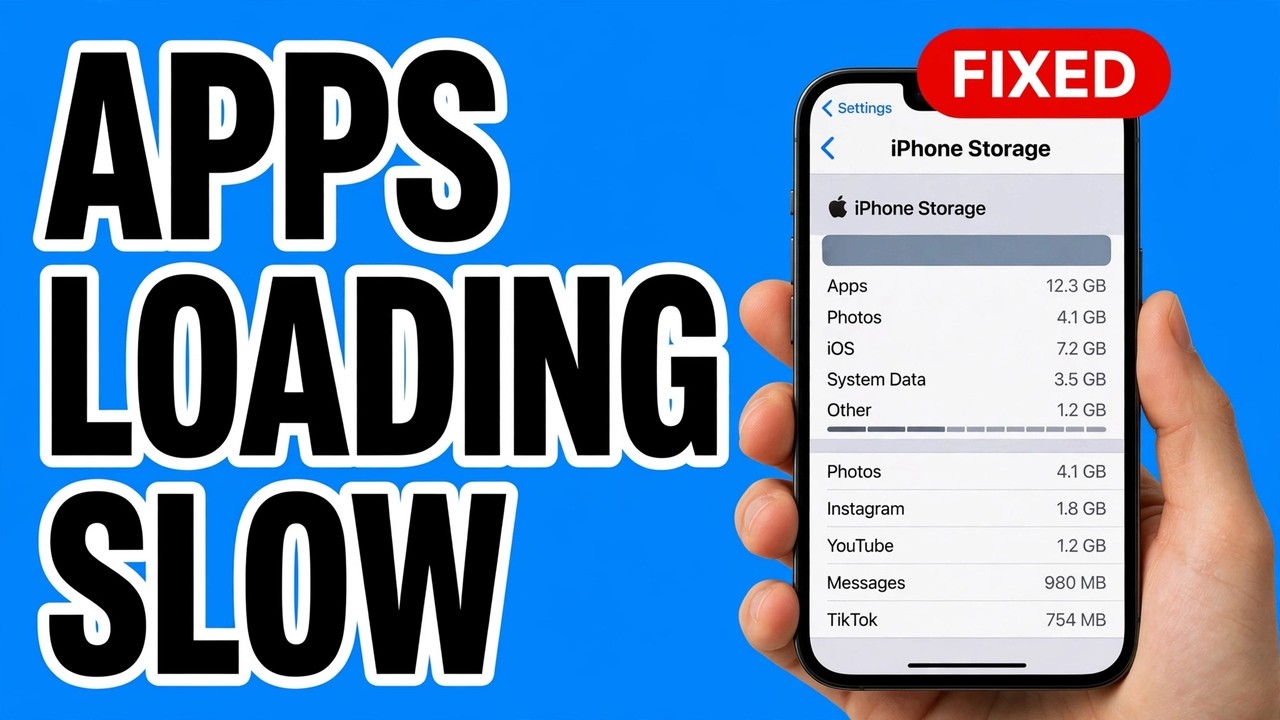 How to Fix Apps Loading Slowly on iPhone - YouTube