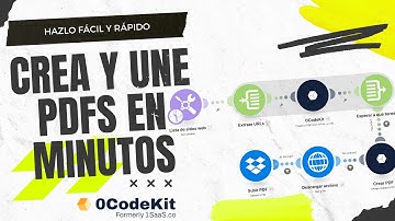 Crea, une y comparte PDFs en minutos con 0codekit y Make