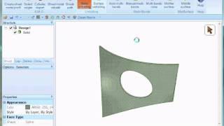 SpaceClaim/SMOPlus Unfolding directly a sheet metal solid