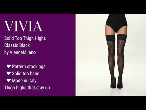 Animal Print Stockings That Stay Up Without a Garter Belt