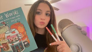 ASMR color and chitchat with me